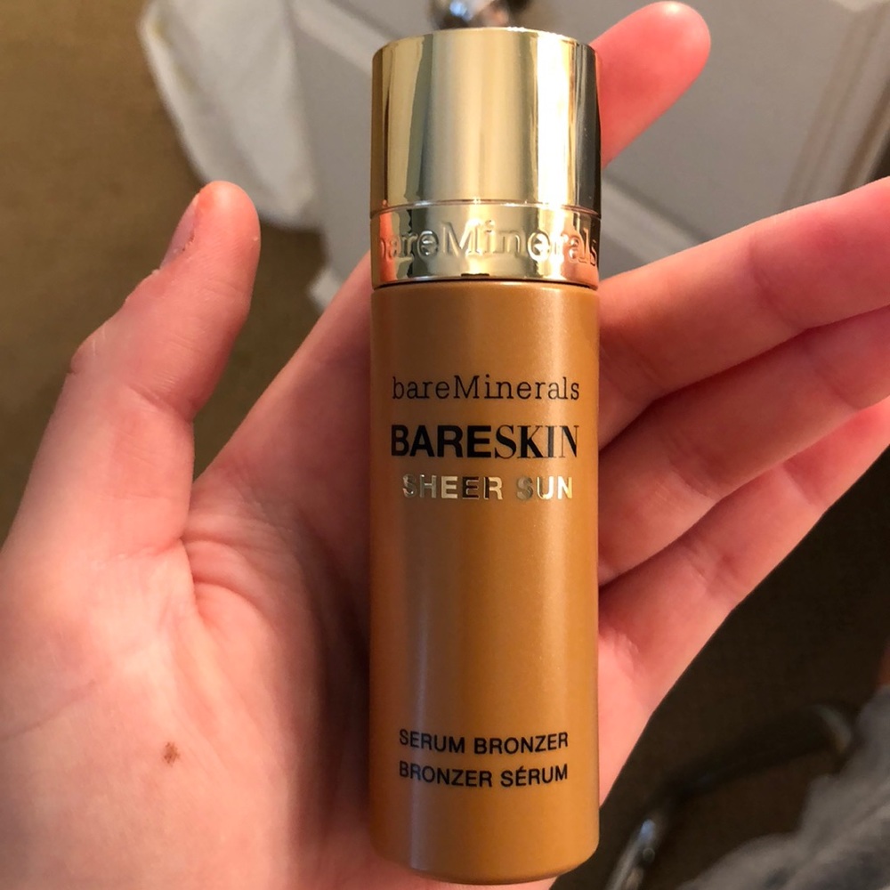 BareMinerals bareskin sheer sun serum bronzer